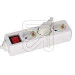 eltric3-way power strip with switch 5m white